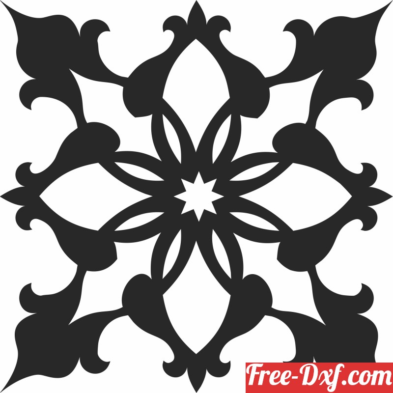 Download Decorative mandala pattern clipart orH7Z High quality fr