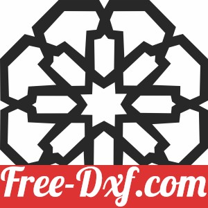 Decorative mandala pattern clipart
