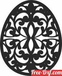 download egg decoration wall art decor free ready for cut