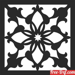 download mandala Decorative pattern clipart free ready for cut