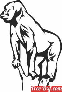 download Gorilla clipart free ready for cut