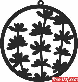 download Flowers ornament clipart free ready for cut