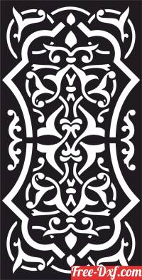 download panel door wall screen pattern free ready for cut