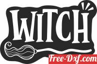 download witch Halloween clipart free ready for cut