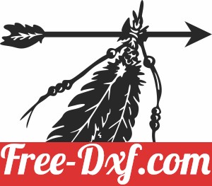 Feather arrow decor sign