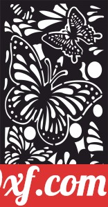 butterfly wall hanging screen partition panel pattern