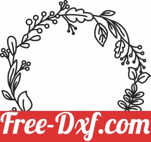 floral wreath art