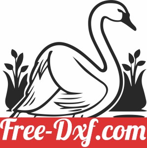 swan silhoutte clipart