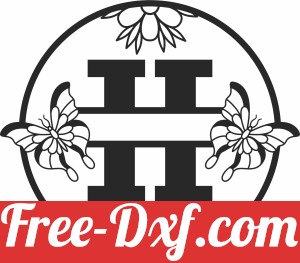 Split monogram H with butterfly