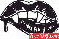 download Dracula teeth blood Vampire Lips free ready for cut