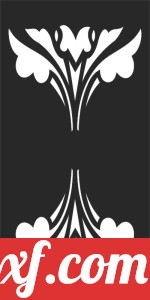 Floral decorative wall screnn pattern