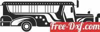 download Jeepney truck bus free ready for cut