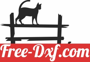 Spooky Cat pumpkin Fence