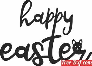 download happy easter sign free ready for cut