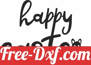 happy easter sign