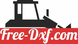 bulldozer excavator Silhouette