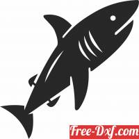 download shark wall design fish clipart free ready for cut