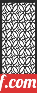 decorative panel wall separator door pattern