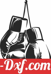 hanging boxing gloves cliparts