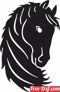 download Horse wall art free ready for cut