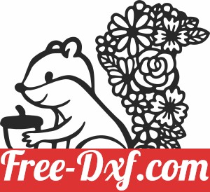 Floral squirrel