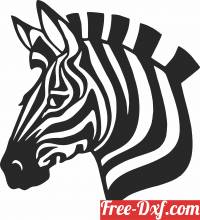 download Zebra head clipart free ready for cut