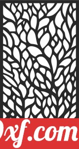 decorative panel leaves pattern