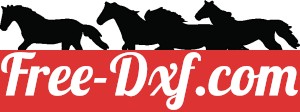 running horses welcome sign clipart