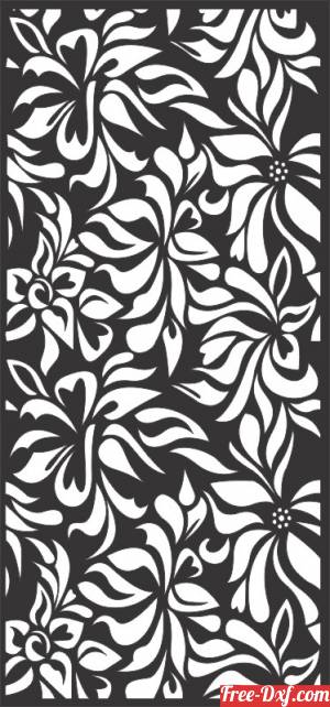 download floral pattern wall screen decorative free ready for cut