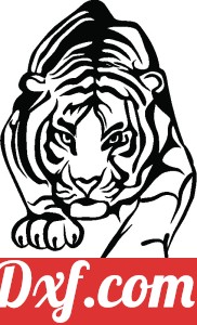 Hunting tiger decor art animal