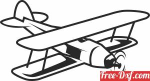 download biplan flight clipart free ready for cut