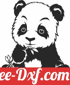 Panda Bamboo clipart