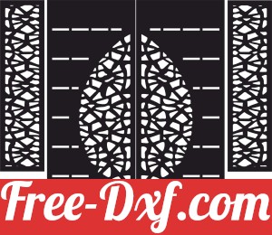 decorative wall screen door floral partition panel pattern