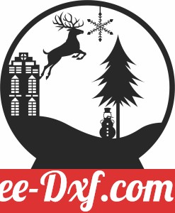 Deer Snow Globe christmas