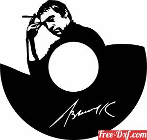 download scarface wall vinyl clock free ready for cut