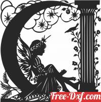 download Fairy art decors free ready for cut