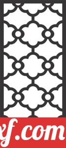 decorative panel wall separator door pattern