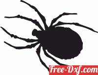 download spider silhouette free ready for cut