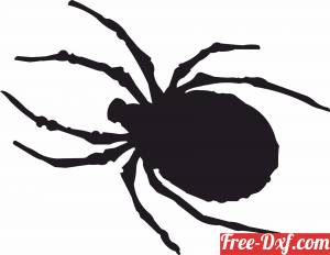 download spider silhouette free ready for cut