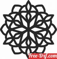 download Mandala clipart wall decor free ready for cut