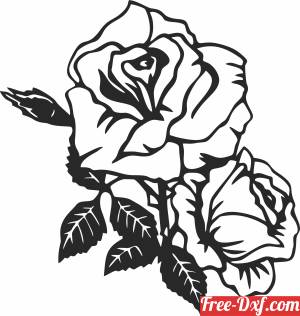 download Flowers rose clipart free ready for cut