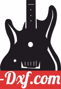 electric guitar wall clock