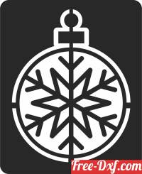 download christmas ornament art free ready for cut