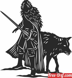 download Game of Thrones Jon Snow clipart free ready for cut