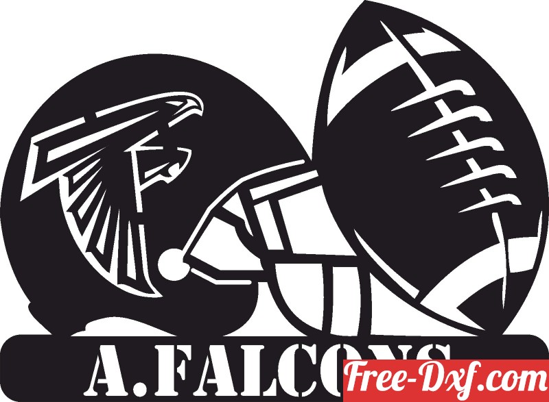 Atlanta Falcons Helmet SVG Cut File - Free Sports Logo Downloads