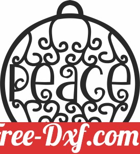 christmas peace ornament