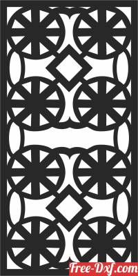 download decorative  wall screen pattern panel free ready for cut