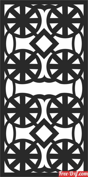 download decorative  wall screen pattern panel free ready for cut