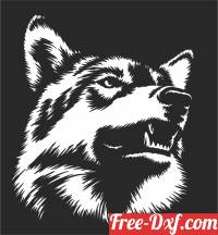 download wolf wall art free ready for cut