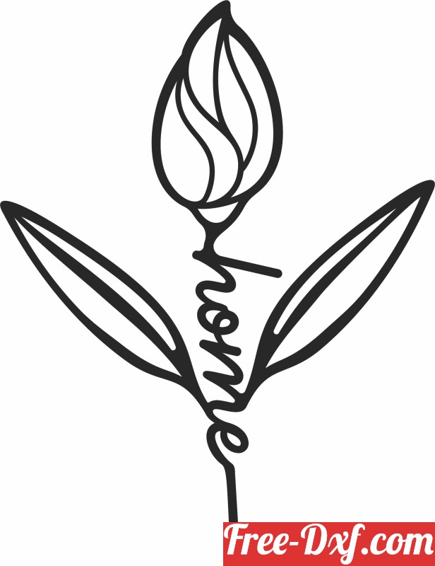 Download home Rose flower clipart s8ayG High quality free Dxf fil